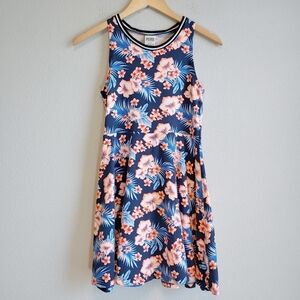 Pink Victoria's Secret Tropical Floral Print Skater Dress Sz S